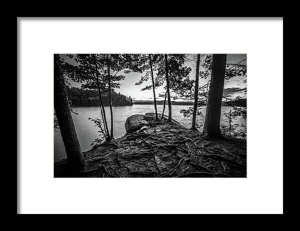 Clear Water Framed Print featuring the photograph Beautiful landscape scenes at lake jocassee south carolina #112 by Alex Grichenko