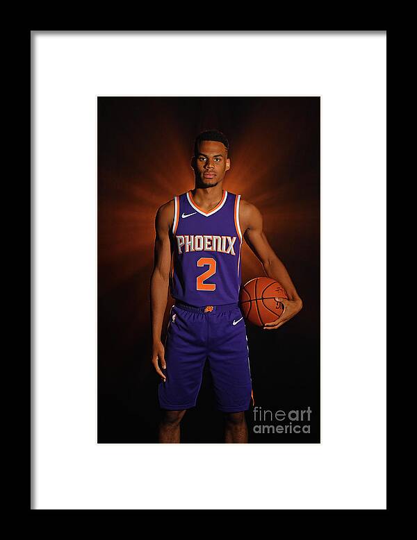 Elie Okobo Framed Print featuring the photograph 2018 Nba Rookie Photo Shoot by Jesse D. Garrabrant