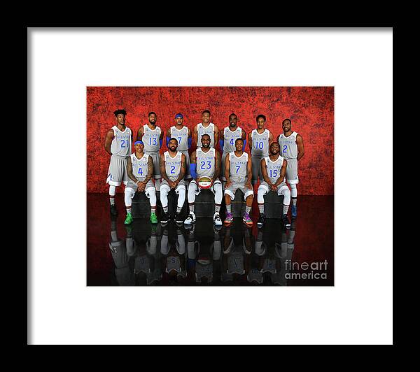 Event Framed Print featuring the photograph Nba All-star Portraits 2017 by Jesse D. Garrabrant