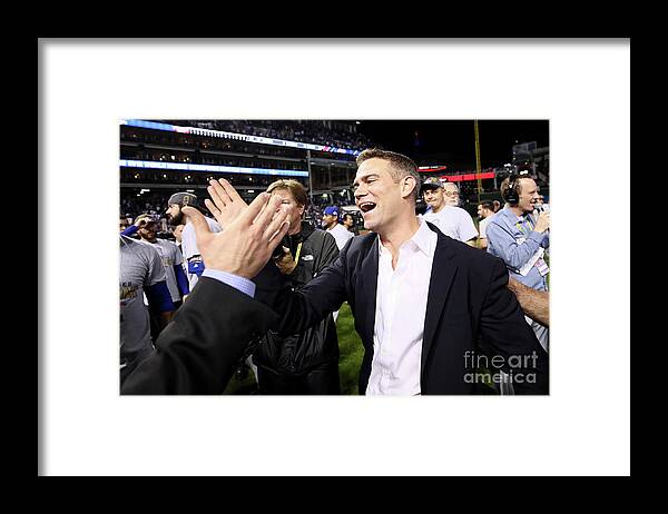 People Framed Print featuring the photograph World Series - Chicago Cubs V Cleveland #12 by Ezra Shaw