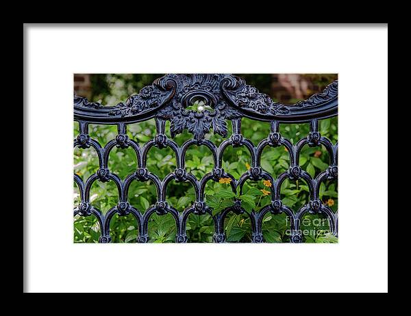 Iron Framed Print featuring the photograph Southern Style Gardens by Dale Powell