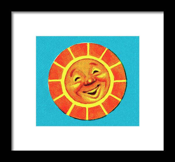 Beach Framed Print featuring the drawing Sun #126 by CSA Images