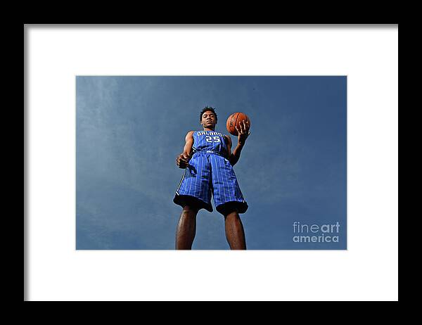 Nba Pro Basketball Framed Print featuring the photograph 2017 Nba Rookie Photo Shoot by Jesse D. Garrabrant