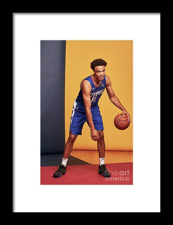Jerome Robinson Framed Print featuring the photograph 2018 Nba Rookie Photo Shoot by Jennifer Pottheiser