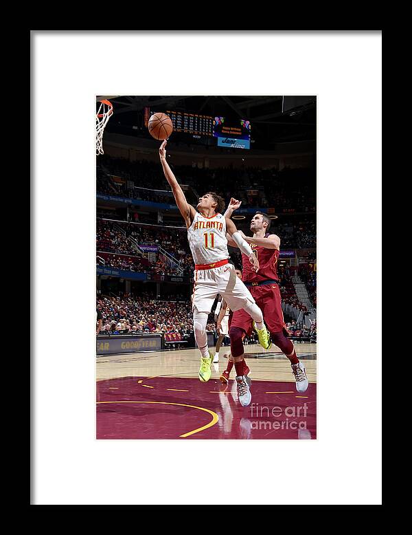 Trae Young Framed Print featuring the photograph Atlanta Hawks V Cleveland Cavaliers #13 by David Liam Kyle