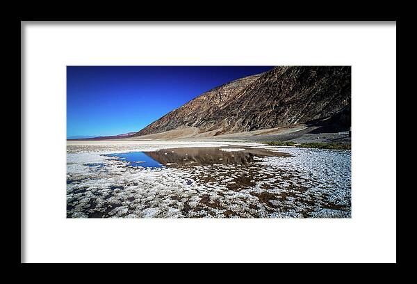 Park Framed Print featuring the photograph Badwater Basin Death Valley National Park California #13 by Alex Grichenko