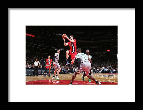 Nba Pro Basketball Framed Print featuring the photograph Boston Celtics V Washington Wizards by Ned Dishman