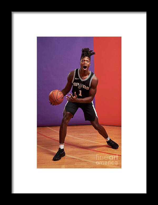 Lonnie Walker Iv Framed Print featuring the photograph 2018 Nba Rookie Photo Shoot by Jennifer Pottheiser
