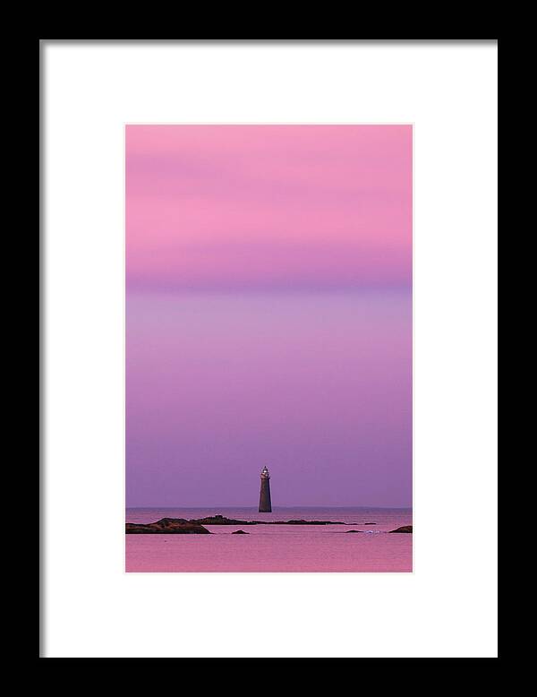Lighthouse Framed Print featuring the photograph 143 Pink by Ann-Marie Rollo