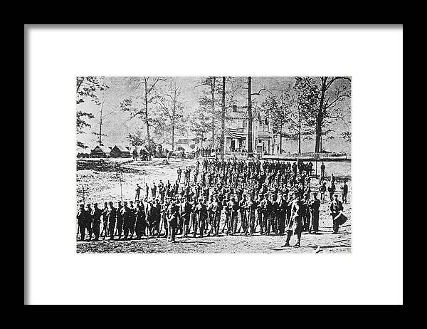 Atlanta Framed Print featuring the photograph 149th Ny Volunteer Regiment by Archive Photos