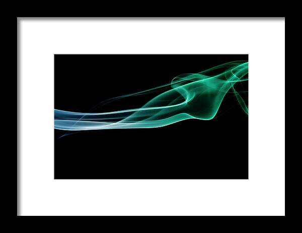 Curve Framed Print featuring the photograph Abstract Smoke #15 by Duxx