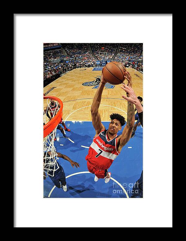 Devin Robinson Framed Print featuring the photograph Washington Wizards V Orlando Magic by Fernando Medina