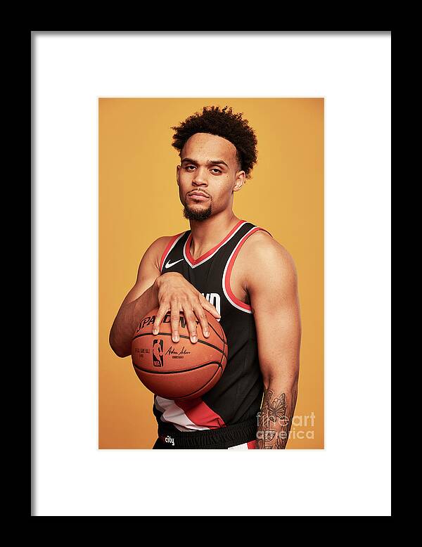 Gary Trent Jr Framed Print featuring the photograph 2018 Nba Rookie Photo Shoot #150 by Jennifer Pottheiser