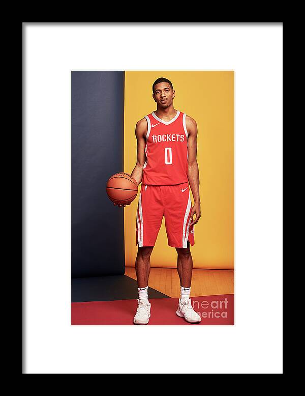 De'anthony Melton Framed Print featuring the photograph 2018 Nba Rookie Photo Shoot #158 by Jennifer Pottheiser