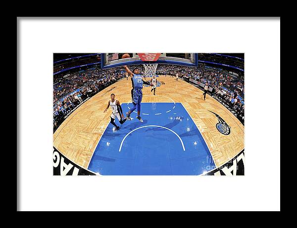 Wesley Iwundu Framed Print featuring the photograph San Antonio Spurs V Orlando Magic #16 by Fernando Medina