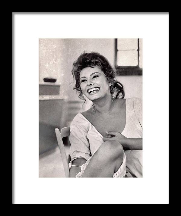 Life Magazine Framed Print featuring the digital art Sophia Loren by Alfred Eisenstaedt