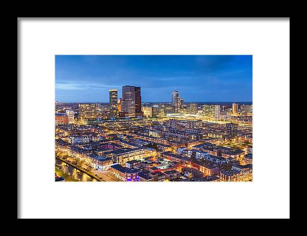 Sea Framed Print featuring the photograph The Hague, Netherlands City Centre #16 by Sean Pavone