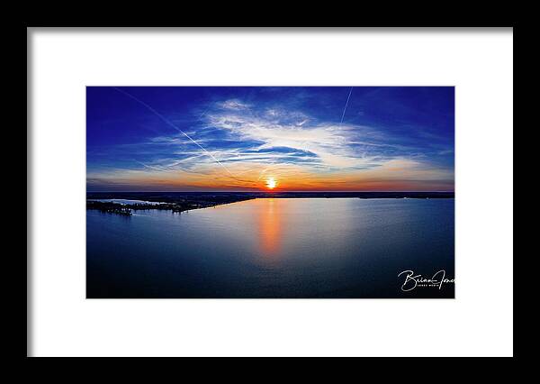  Framed Print featuring the photograph Lake Sunset #17 by Brian Jones