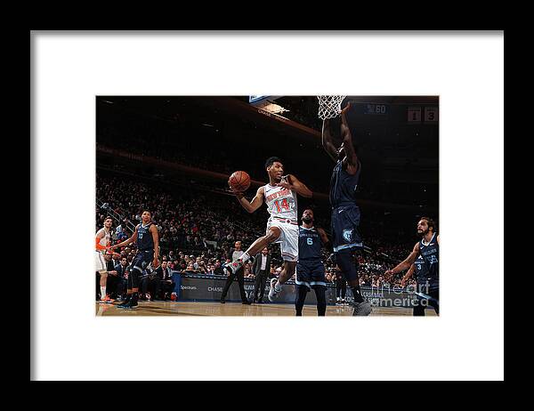Allonzo Trier Framed Print featuring the photograph Memphis Grizzlies V New York Knicks by Nathaniel S. Butler