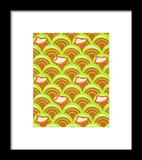 Background Framed Print featuring the drawing Pattern #178 by CSA Images