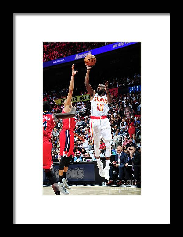 Atlanta Framed Print featuring the photograph Washington Wizards V Atlanta Hawks by Scott Cunningham