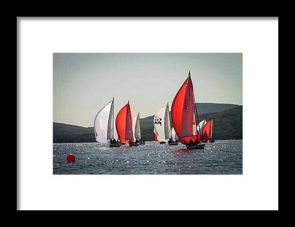 Sailing Framed Print featuring the photograph 2019 J80 North American Championships #19 by Benjamin Dahl