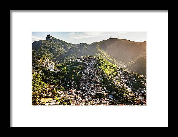 Estock Framed Print featuring the digital art Cityscape, Rio De Janeiro, Brazil #19 by Antonino Bartuccio