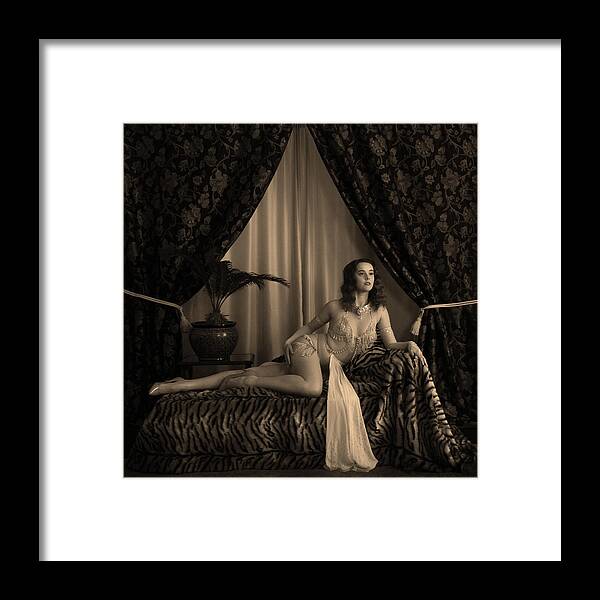 1930 Framed Print featuring the photograph 1930's Burlesque Performer by Harry Wentworth