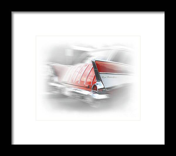 1957 Framed Print featuring the photograph 1957 Chevy Nomad by Ron Long