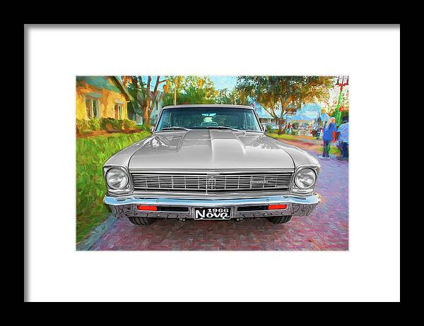 1966 Chevrolet Framed Print featuring the photograph 1966 Chevrolet Nova Super Sport 003 by Rich Franco
