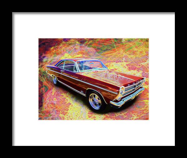 66 Ford Fairlane Framed Print featuring the digital art 1966 Ford Fairlane by Rick Wicker