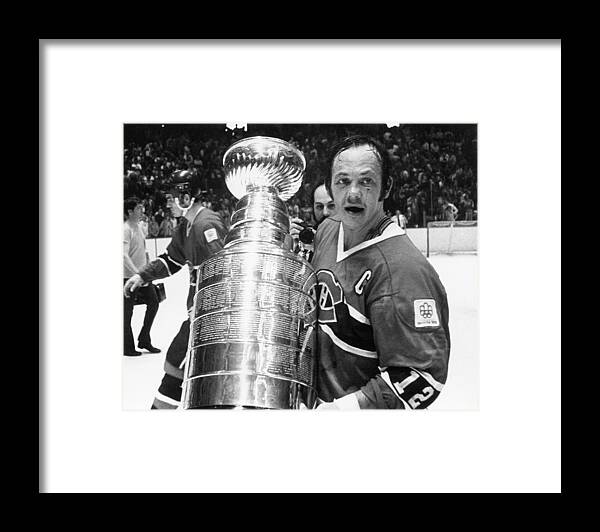 People Framed Print featuring the photograph 1976 Stanley Cup Finals - Game 4 by B Bennett