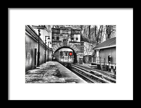 New York City Subway Framed Print featuring the photograph 1Scape No.2 by Steve Ember