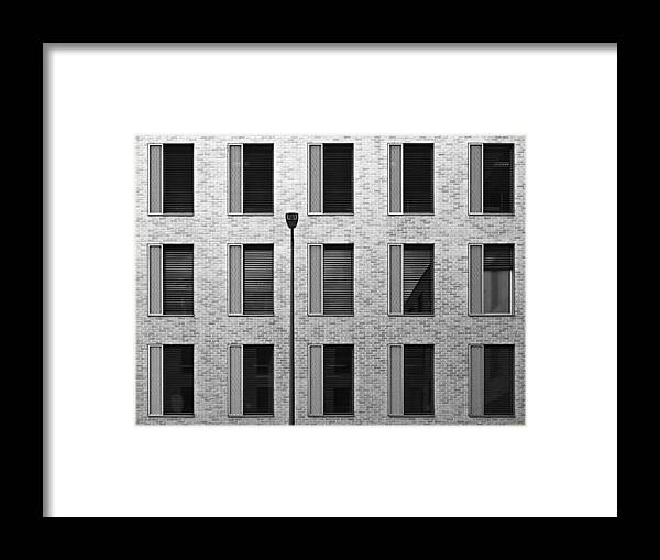 Facade Framed Print featuring the photograph 2 : 3 by Hans Peter Rank