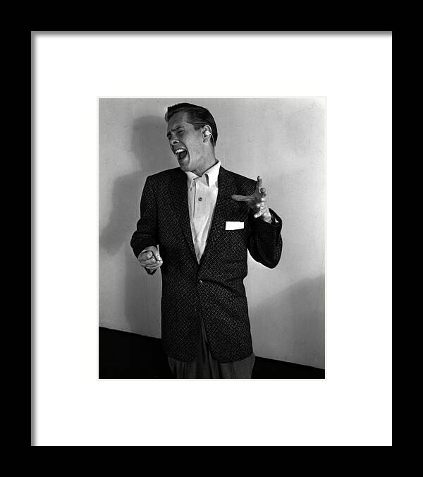Singer Framed Print featuring the photograph 1955. American Singer And Musician #2 by Popperfoto