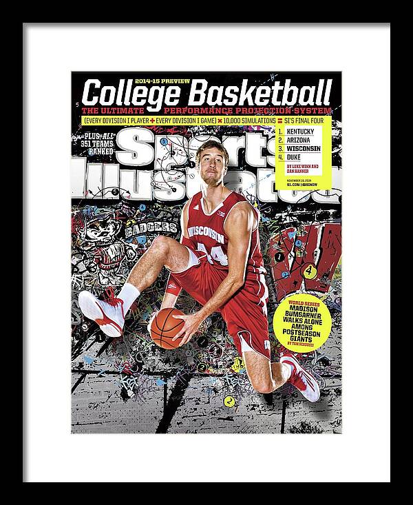 Magazine Cover Framed Print featuring the photograph 2014-15 College Basketball Preview Issue Sports Illustrated Cover by Sports Illustrated