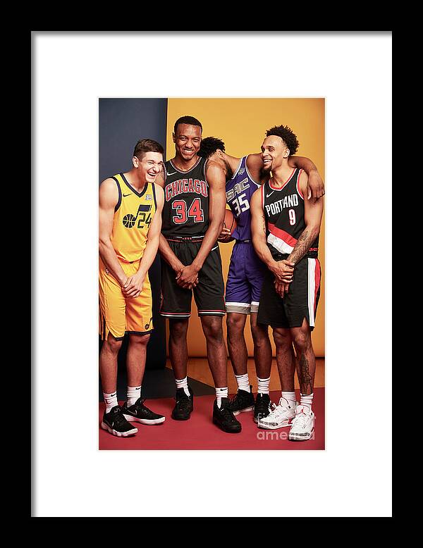 Grayson Allen Framed Print featuring the photograph 2018 Nba Rookie Photo Shoot by Jennifer Pottheiser
