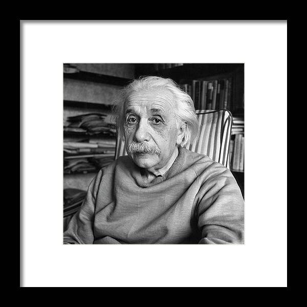 People Framed Print featuring the photograph Albert Einstein #3 by Alfred Eisenstaedt