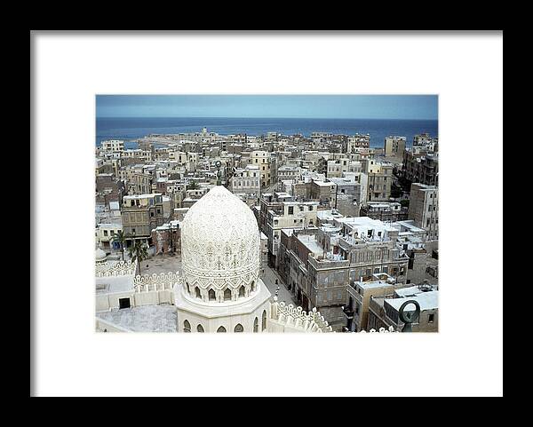 Egypt Framed Print featuring the photograph Alexandria Egypt by Michael Ochs Archives