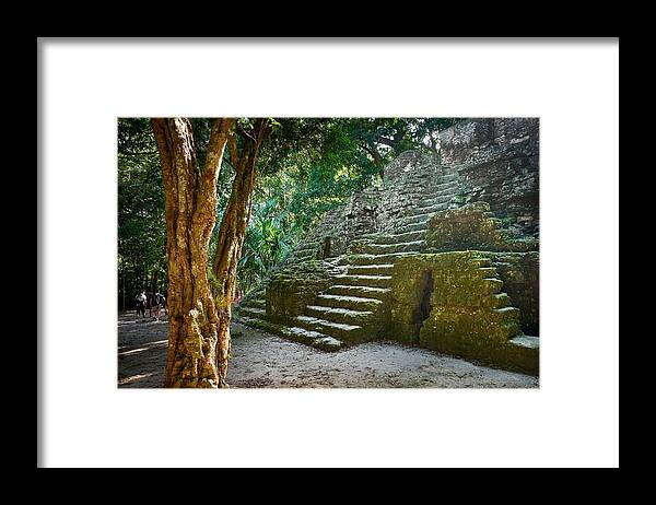 Landscape Framed Print featuring the photograph Ancient Maya Ruins, Tikal National #2 by Jan Wlodarczyk