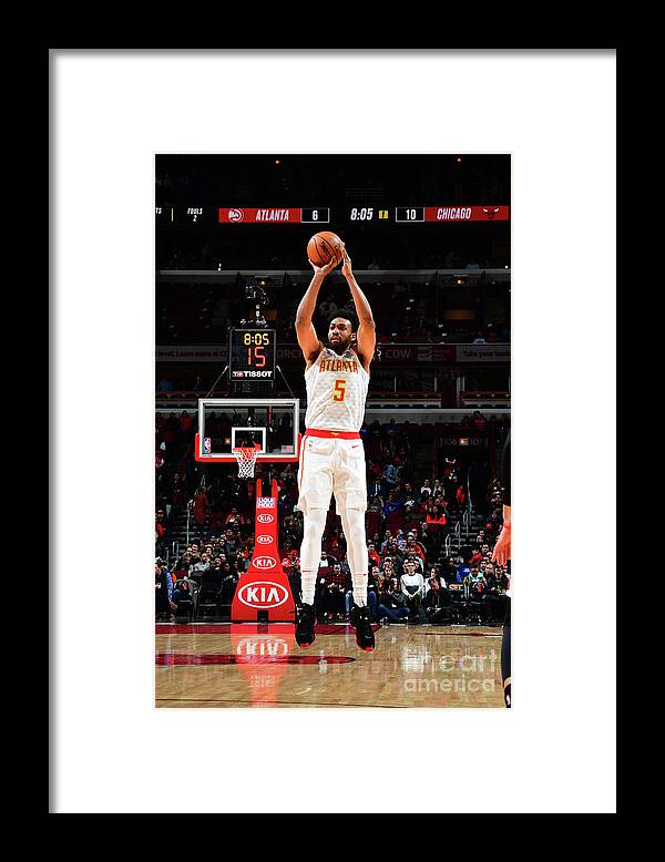 Jabari Parker Framed Print featuring the photograph Atlanta Hawks V Chicago Bulls by Scott Cunningham