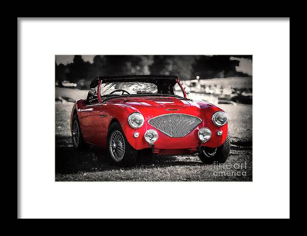 Austin Framed Print featuring the photograph Austin Healey 100 #1 by Adrian Evans