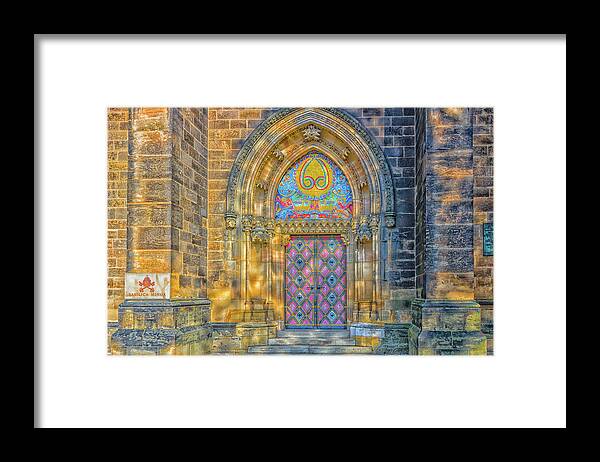 Ancient Framed Print featuring the photograph Basilica of St Peter and St Paul in Vysehrad #2 by Vivida Photo PC
