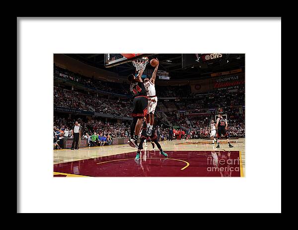 Nba Pro Basketball Framed Print featuring the photograph Chicago Bulls V Cleveland Cavaliers by David Liam Kyle