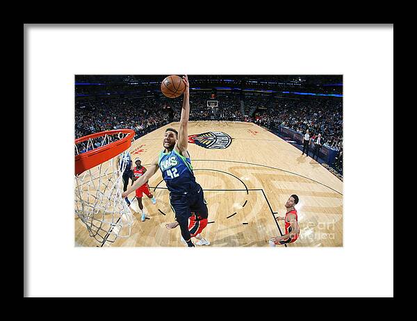Maxi Kleber Framed Print featuring the photograph Dallas Mavericks V New Orleans Pelicans by Layne Murdoch Jr.