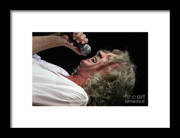Deep Purple Framed Print featuring the photograph Deep Purple Ian Gillan #2 by Concert Photos
