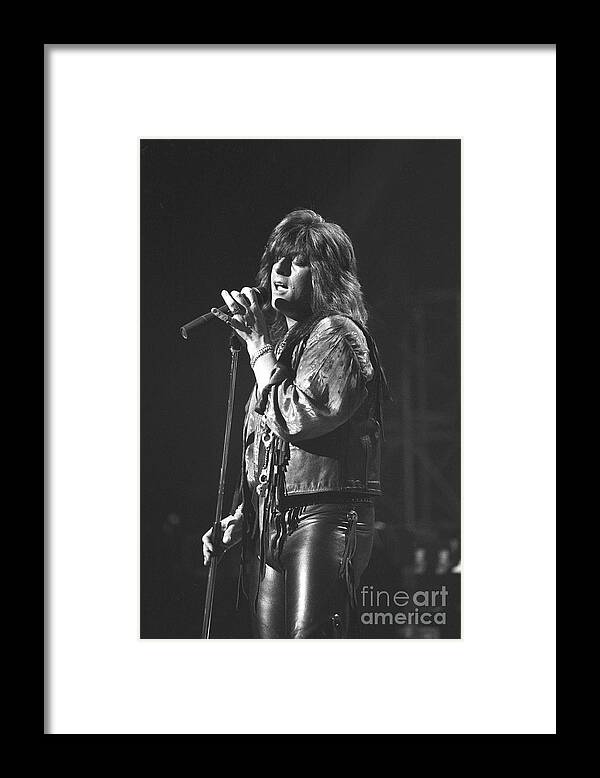 Deep Purple Framed Print featuring the photograph Deep Purple Joe Lynn Turner #2 by Concert Photos