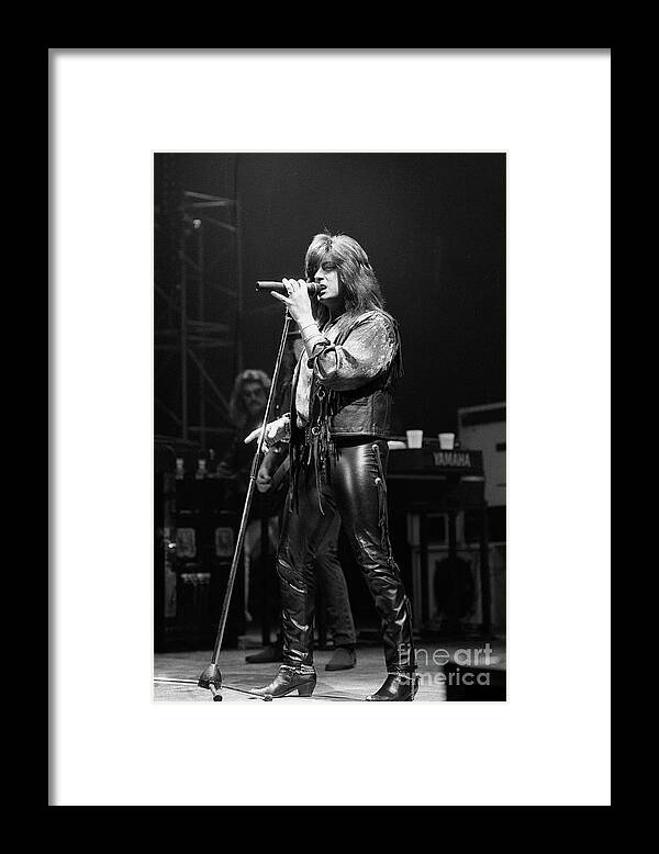 Deep Purple Framed Print featuring the photograph Deep Purple Joe Lynn Turner #3 by Concert Photos