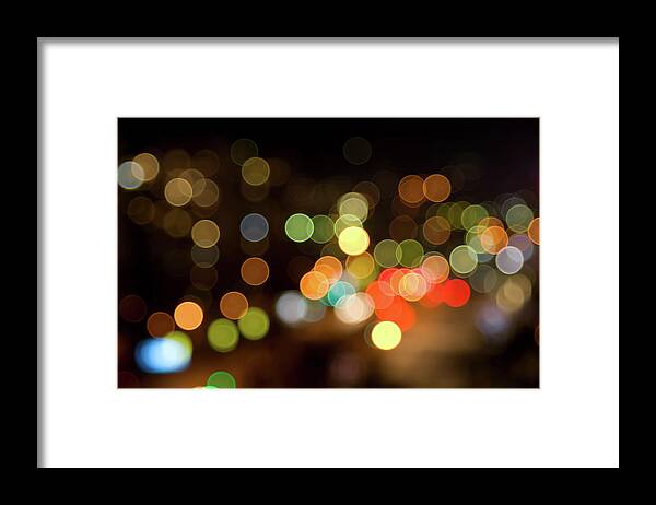 Curve Framed Print featuring the photograph Defocused Lights #2 by Sunnybeach