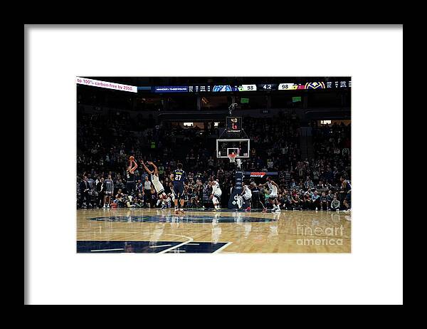 Nikola Jokic Framed Print featuring the photograph Denver Nuggets V Minnesota Timberwolves #2 by David Sherman